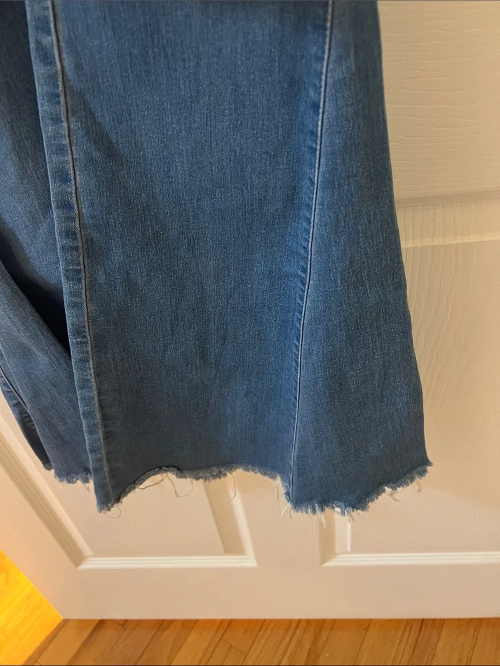 Newbury Kustom Distressed Dark Blue Flare Jeans